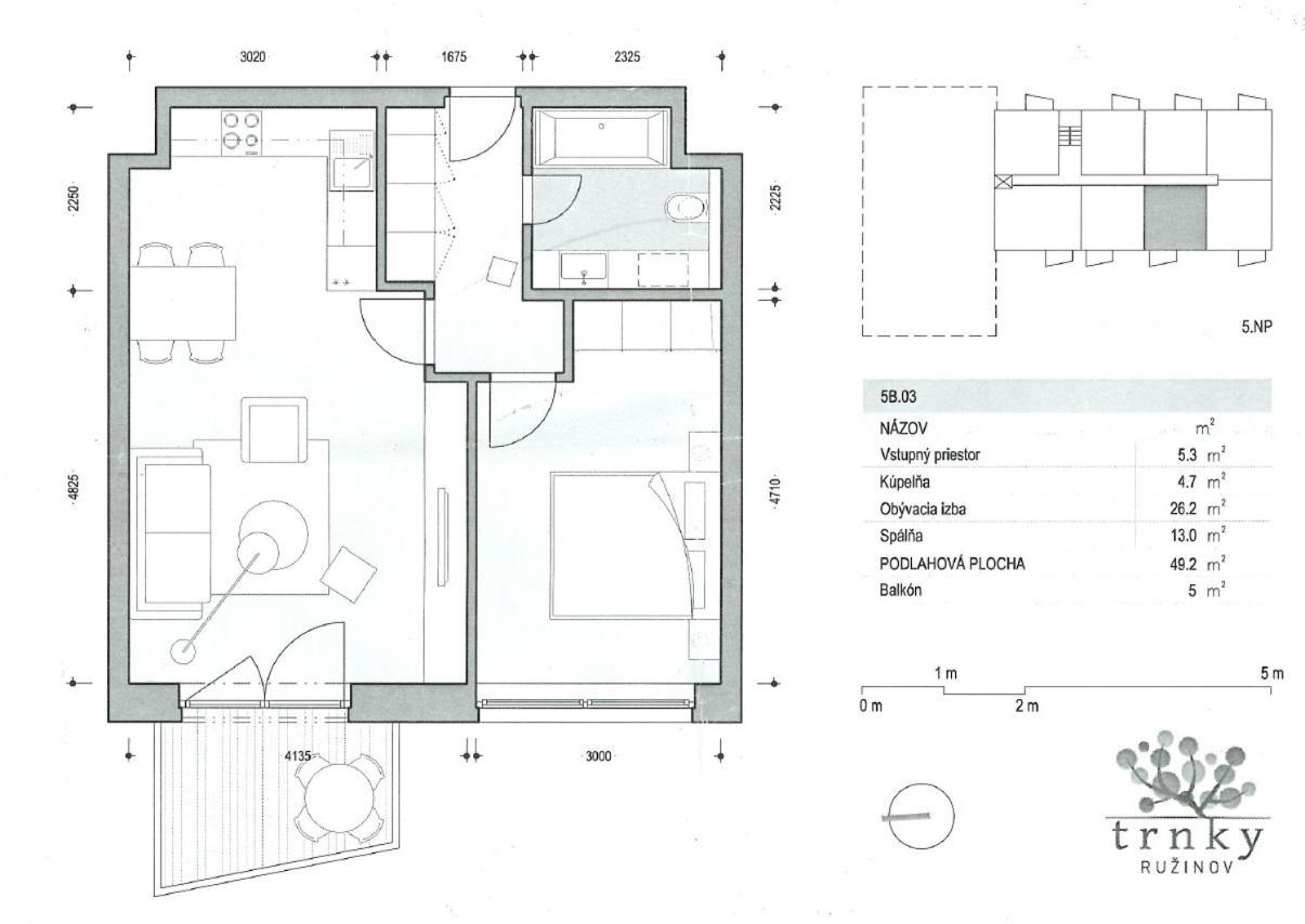 Air-Conditioned, 2 Room Apartment With Terrace Bratislava Luaran gambar