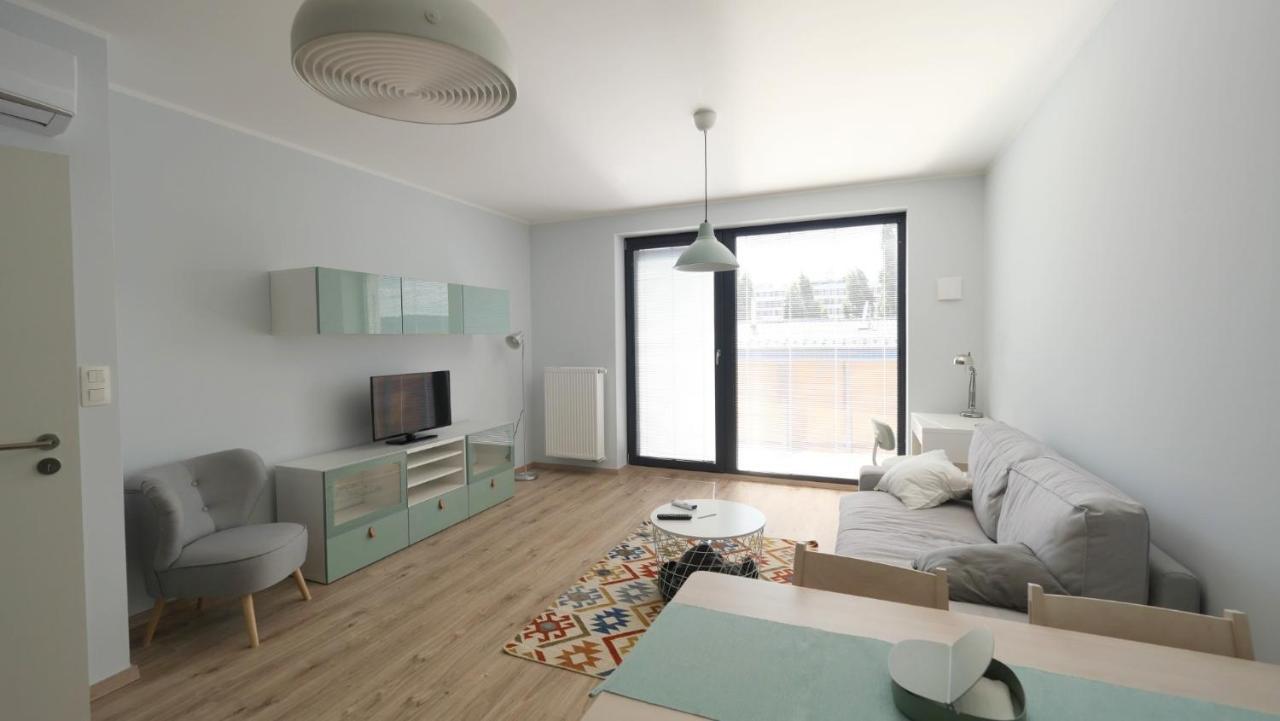 Air-Conditioned, 2 Room Apartment With Terrace Bratislava Luaran gambar